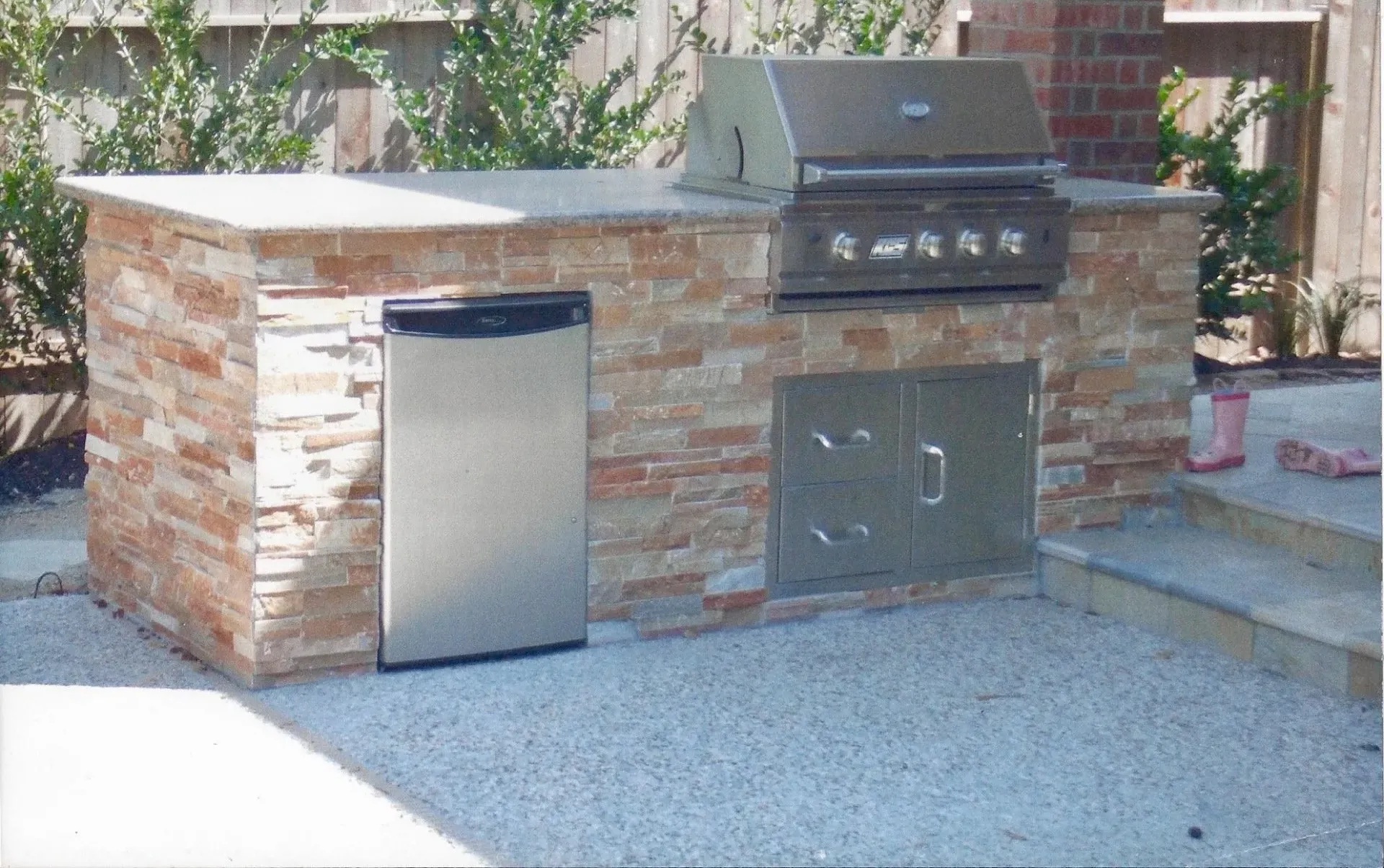 Outdoor Stone BBQ